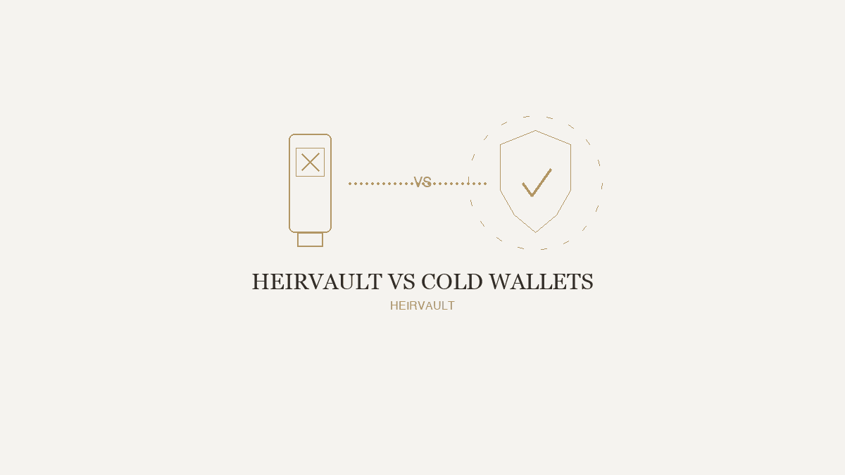 HeirVault vs Cold Wallets: Why Smart Contracts Beat Hardware Devices — Cold wallets protect your crypto while you are alive. HeirVault protects it after you are gone. Learn why smart contract vaults solve the problems that hardware devices cannot.